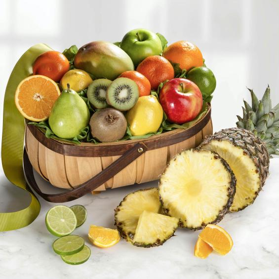AA4079, Tropical Favorites Fresh Fruit Gift Basket
