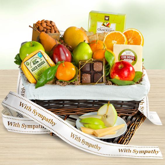 Sympathy Classic Deluxe Fruit Basket AA4101S A Gift Inside