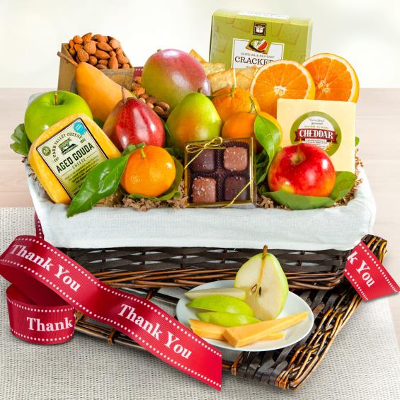 AA4101T, Thank You Classic Deluxe Fruit Basket