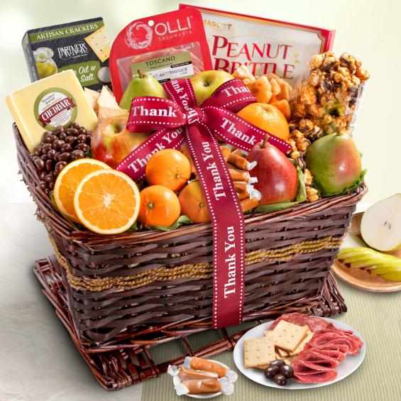 AA4102T, Thank You Sweet & Savory Farmstead Gift Basket