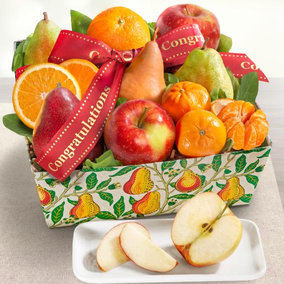 AA4103C, Congratulations Fruit Favorites Basket