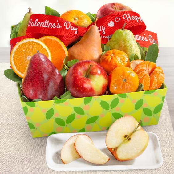 AA4103V, Happy Valentines Day Best Fruit Basket