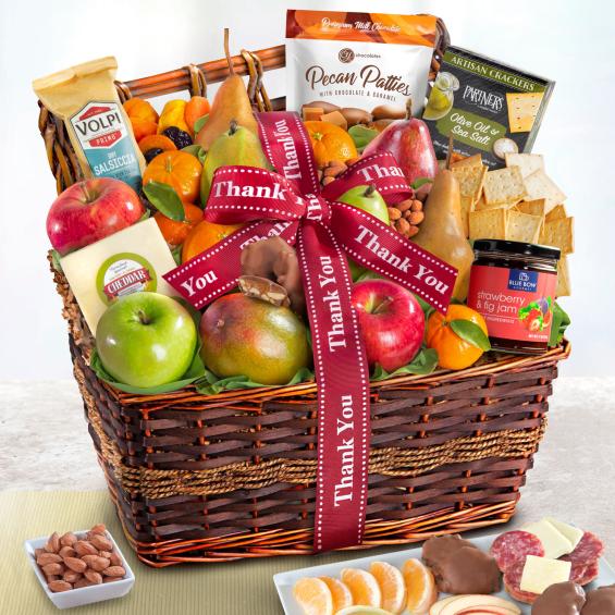 AA4110T, Thank You Abundance Classic Fruit Basket