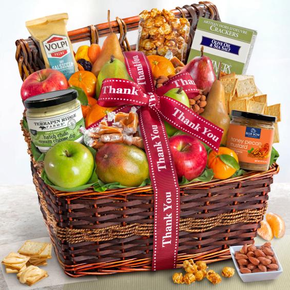 AA4110T, Thank You Abundance Classic Fruit Basket