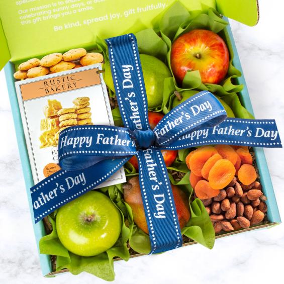 AB1017F, Happy Father's Day Perfect Pairings Fruit and Cheese Gourmet Gift Box