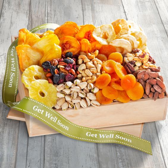 AC2024G, Get Well Soon Dried Fruit & Nut Gift Crate