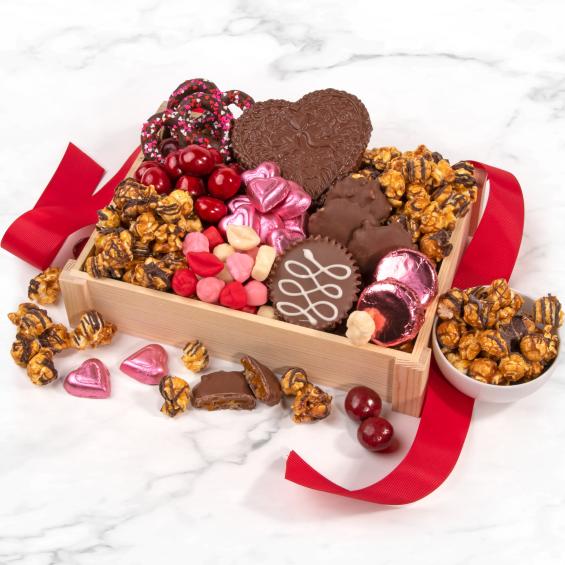 AC2025V, Deluxe Valentine Chocolate Gift Crate