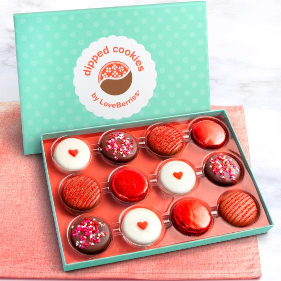 ACC1004, Sweet Love Chocolate Covered Oreos Dozen Gift Box