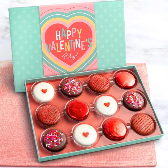 ACC1004V, Valentine's Day Chocolatey Covered Cookies Gift Box