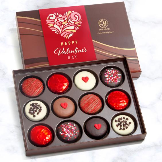 ACC1004V, 12 Valentine's Day Chocolate Covered Love Oreos