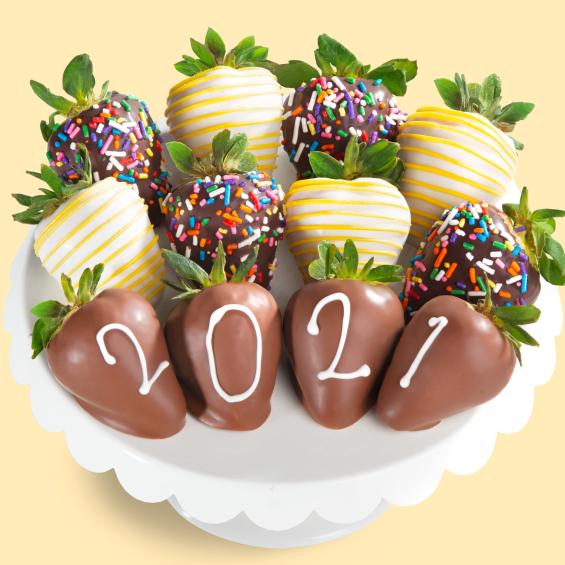 ACD2028, Graduation Celebration Chocolate Covered Strawberries - 12 Berries