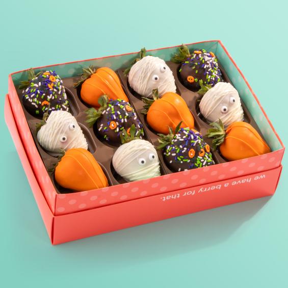 ACD2048, Haunting Halloween Dipped Strawberries -12 Count