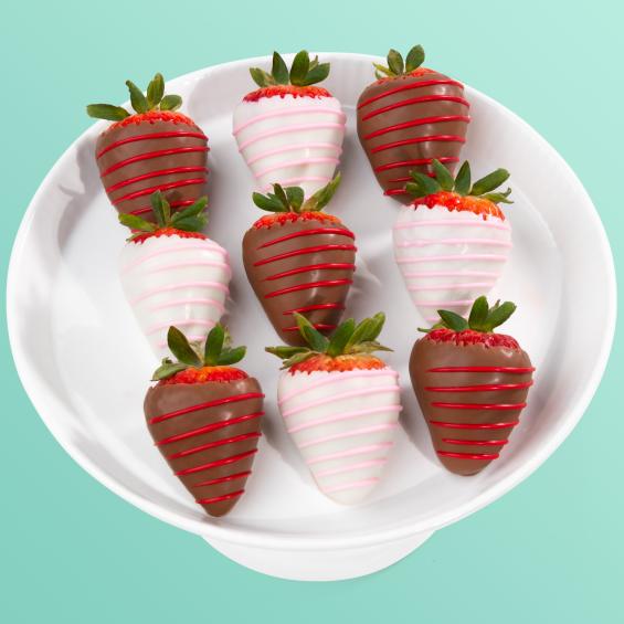 ACD3001, Love Bites Dipped Strawberries - 9 Fun Size Berries