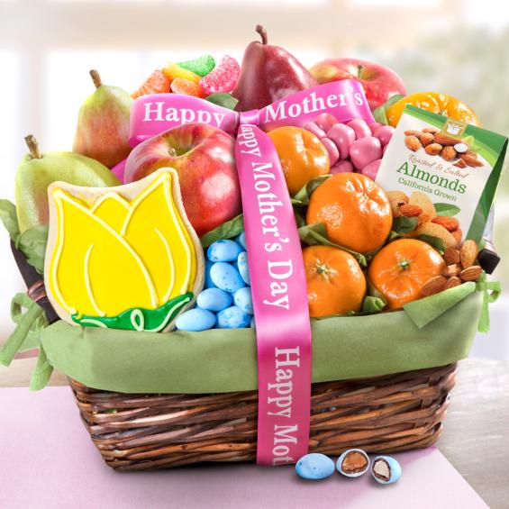 Mother's Day Fruit and Treats Basket AA4050M A Gift Inside