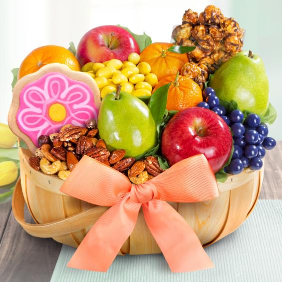 AA4073, Fresh Sweet Fruit and Treats Basket