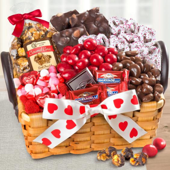 AA5020V, Be My Valentine Chocolate Gift Basket