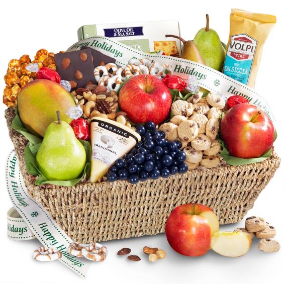 AA5028, Best of Holiday Fruit & Gourmet Basket