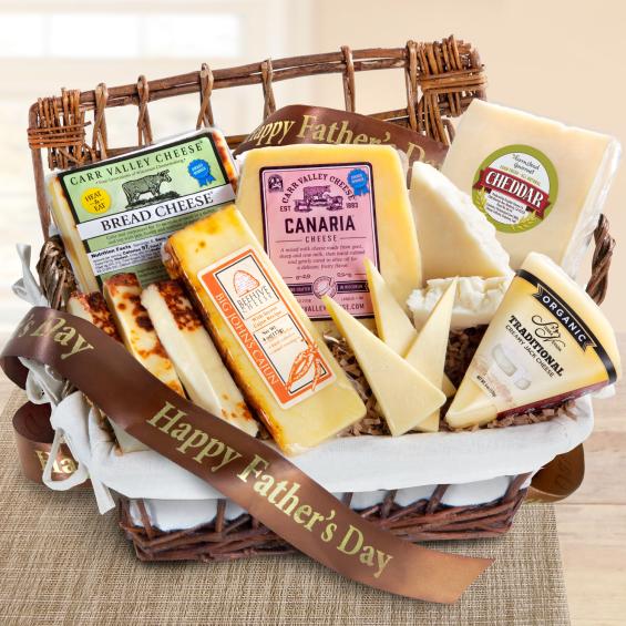 AA5030F, Happy Father's Day Cheese Hamper Gourmet Gift Basket