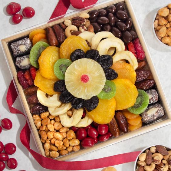 AA6004, Festive Dried Fruit, Nuts and Sweets Tray