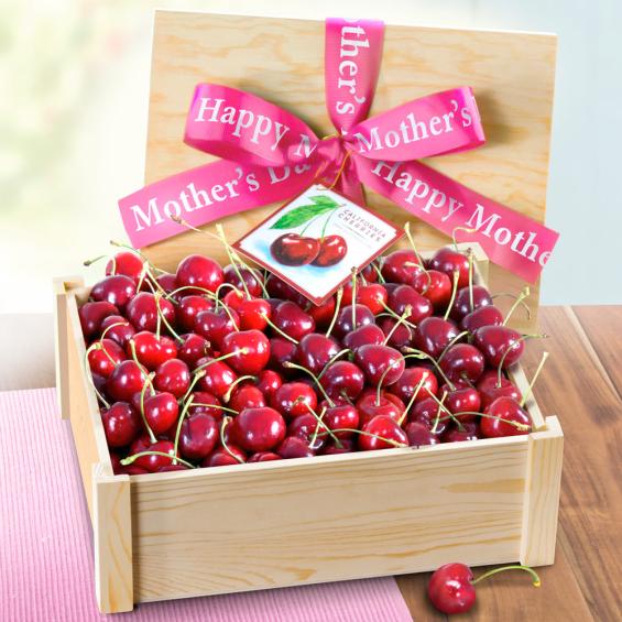 AC1065M, Happy Mother's Day Fresh California Cherries Gift Crate