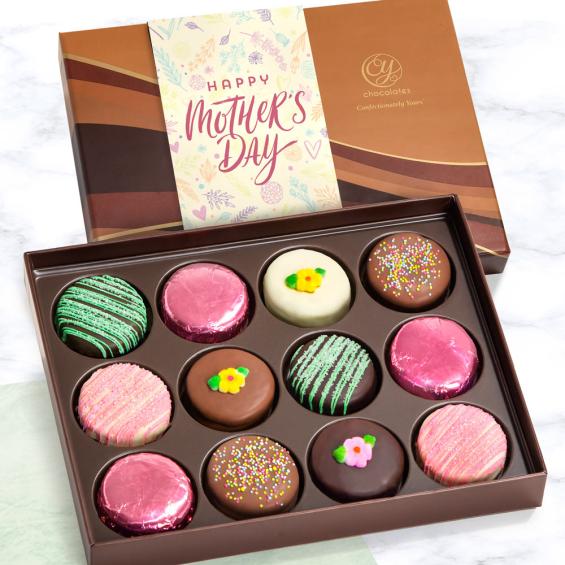ACC1004MOM, Mother's Day Chocolate Covered Oreos Dozen Gift Box