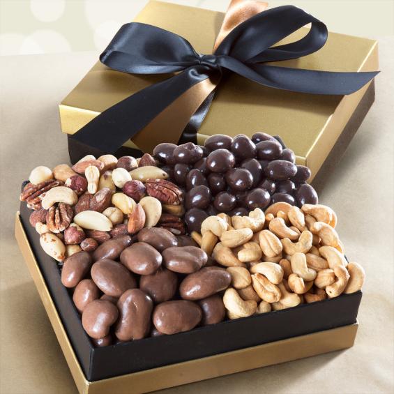 AG4002, Savory and Chocolate Nuts Executive Gift Box
