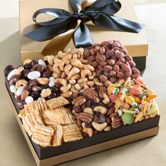 AG4102, DO NOT MAKE LIVE Savory Gourmet Snacks Deluxe Executive Gift Box