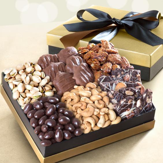 AG4103, DO NOT MAKE LIVE Nuts & Chocolate Indulgence Gift Box