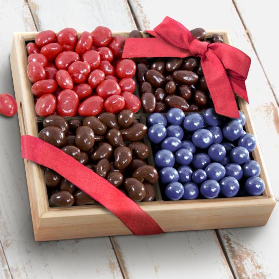 AP8015, Chocolate Covered Bliss Fruit and Nuts Tray
