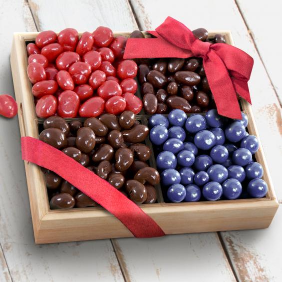 Chocolate Covered Bliss Fruit and Nuts Tray AP8015 A Gift Inside