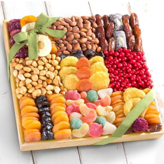 AP8046, Summer Extravagance Deluxe Dried Fruit & Nut Tray