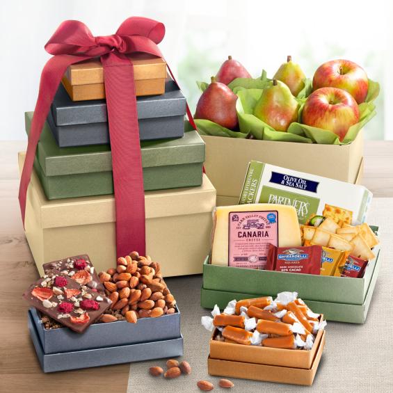 Savory and Sweet Tower of Treats ATC0425 A Gift Inside