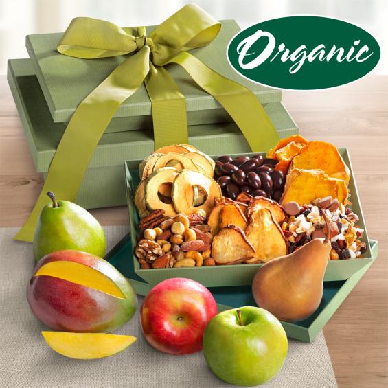RA5030, Organic Fruit & Nuts Gift Basket
