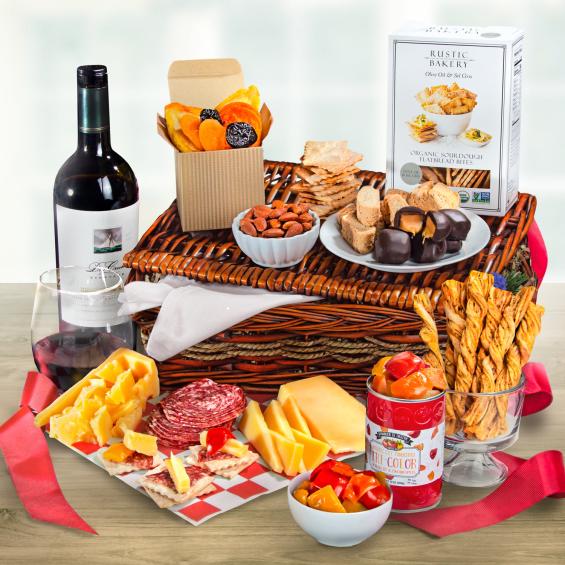 WA3016-NF04706, Lunch the Italian Way Gift Basket with Dry Creek Vineyards Cabernet