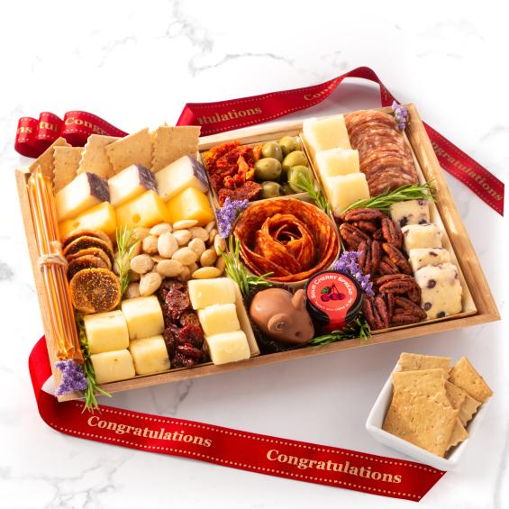 CH2000C, Congratulations Nibble Charcuterie Deluxe Board for 4-5
