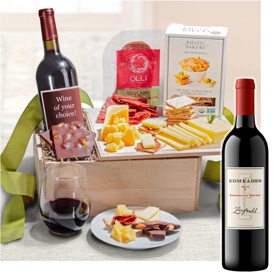 FG2000, Epicurean Gift Crate with Wine - Edmeades Zinfandel