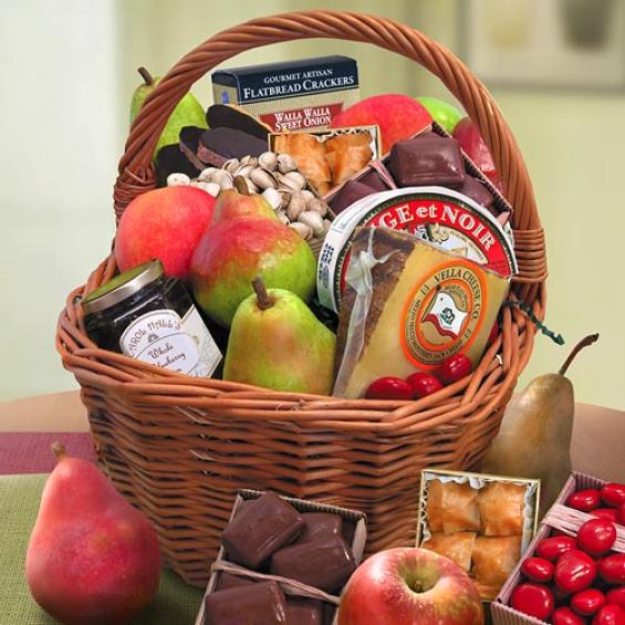 California Grande Banquet Fruit Basket AA4024 A Gift Inside