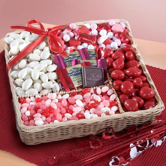 AA4033, Golden State Valentine Candy Basket