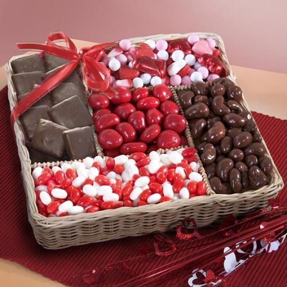 AA4065, Golden State Sweets for your Sweeties Valentine Basket