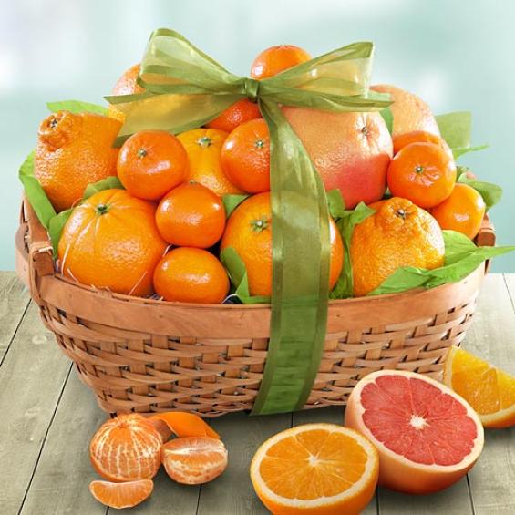 Sweet Sunshine Citrus Basket AA4072 A Gift Inside