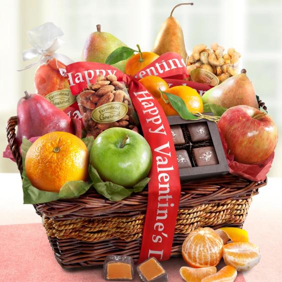 Happy Valentines Day Orchard Delight Fruit and Gourmet ...
