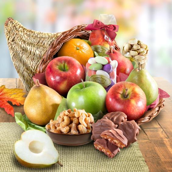 AA4095, Harvest Fruit, Nuts and Sweets Cornucopia
