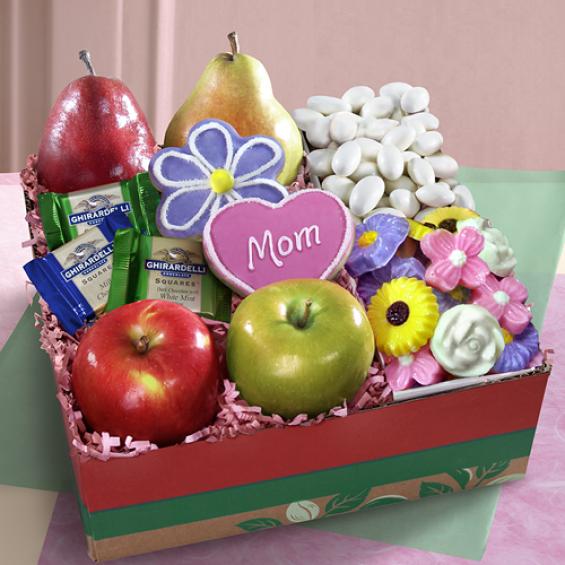AB1026, Mom's Delights Sweets and Fruit Gift Box