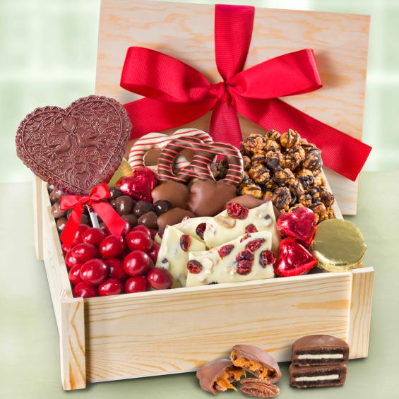 AC2025V, Deluxe Valentine Chocolate Gift Crate