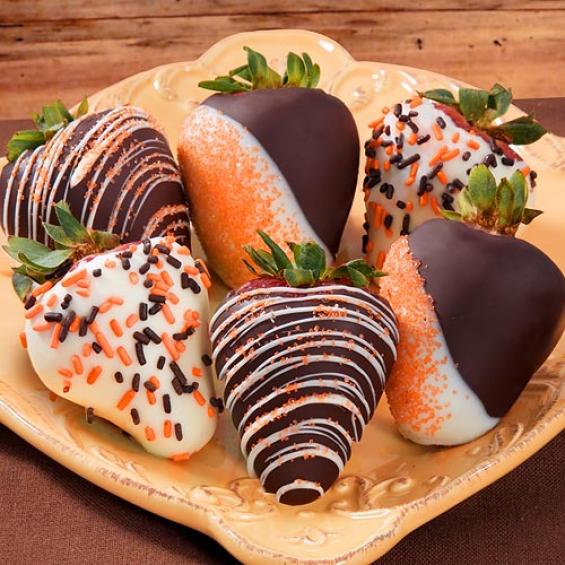ACD1007, Fall for Chocolate Covered Strawberries - 6 Berries