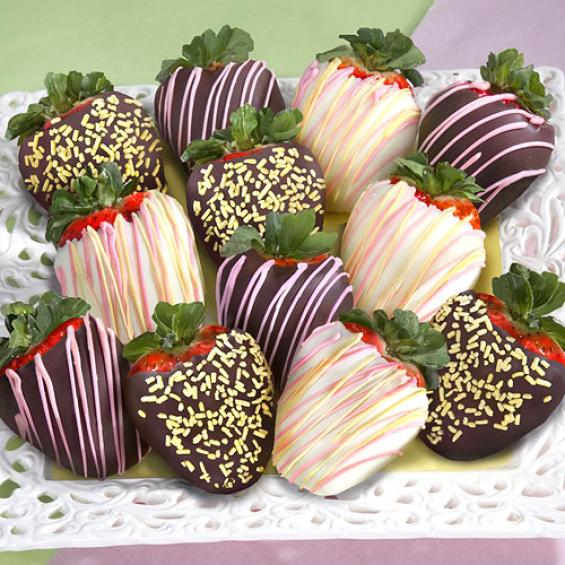 ACD2002, Summer Fun Chocolate Covered Strawberries - 12 Berries