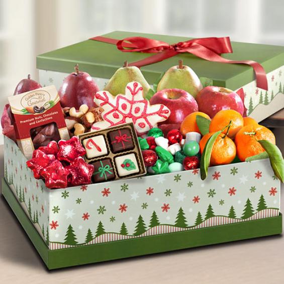 AG3000, Summit Ultimate Christmas Fruit and Treat Gift Box