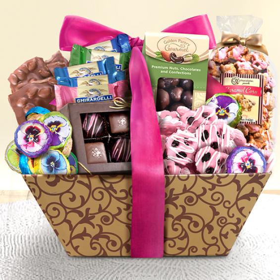 AP0003M, Spring Chocolate Galore Gift Basket