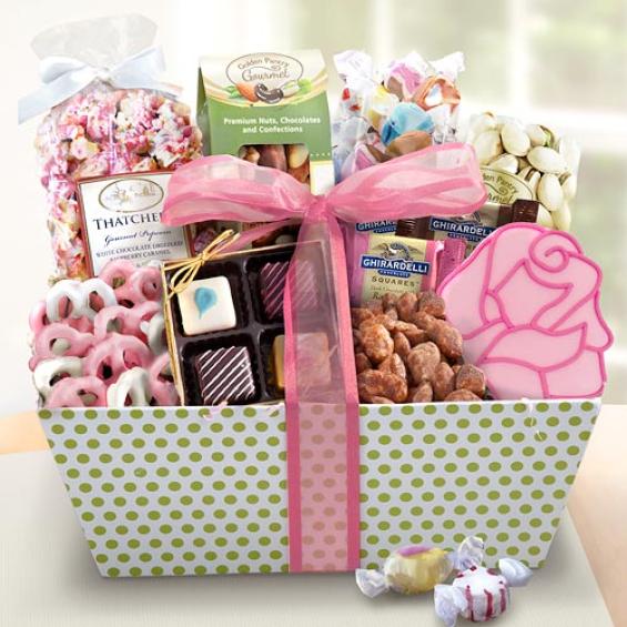 AP0006, Spring Nuts and Sweets Gourmet Gift Basket