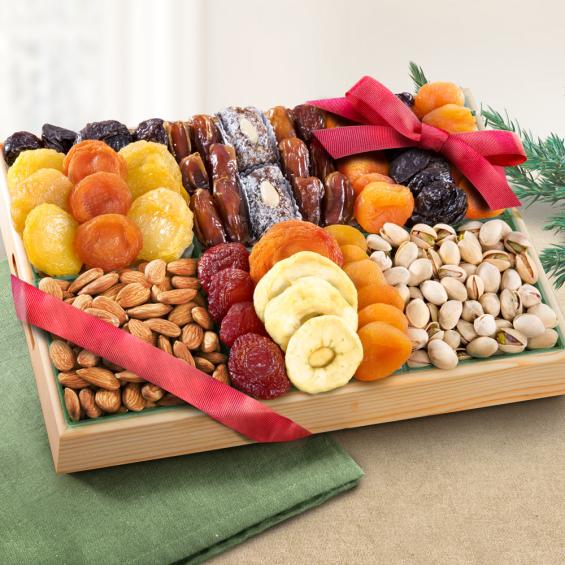 AP8001, Pacific Coast Deluxe Dried Fruit and Nut Tray